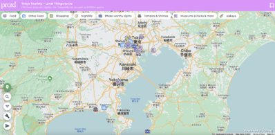 Visit Tokyo! This Easy-to-share Map by Proxi Will Guide You
